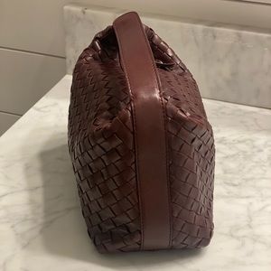 Bottega Veneta Mini Wallace dark brown leather handbag